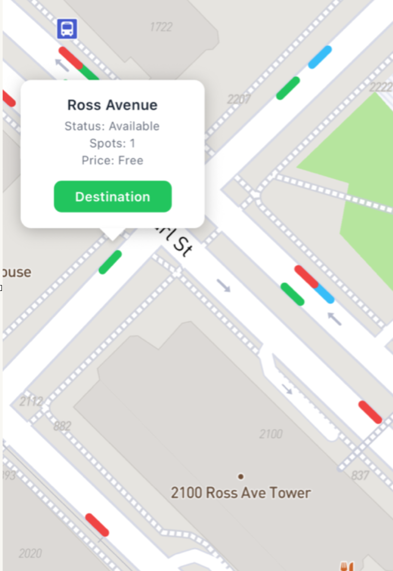 Curb parking details